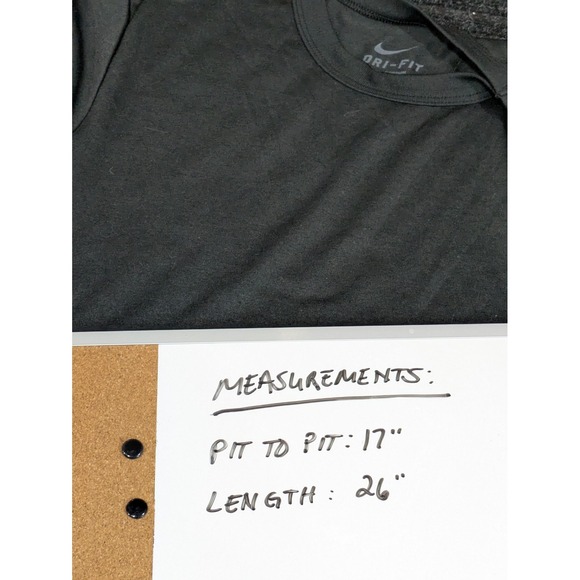 Nike Shirt Womens Medium Black Dri-FIT Athletic Running Training Swoosh Tee - Picture 7 of 7